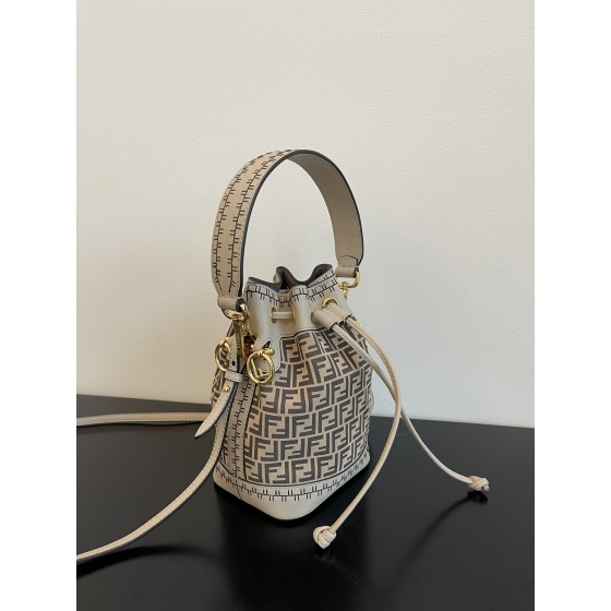 New mon tresor bag full FF suede bucket bag