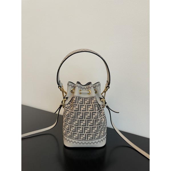 New mon tresor bag full FF suede bucket bag