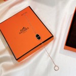 Hermes Enamel Pig Nose Cross Bar Bracelet