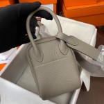 mini Lindy tc leather M8 asphalt gray gold buckle