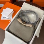 mini Lindy tc leather M8 asphalt gray gold buckle