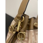 FENDI new mon tresor bag full FF flannel bucket bag