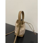 FENDI new mon tresor bag full FF flannel bucket bag