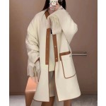 Hermes cashmere coat Q32 (consult customer service to confirm the size before placing an order for a customized version)