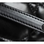 ▪️ DIOR CARO Black Gunmetal Buckle DR-061