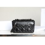 ▪️ DIOR CARO Black Gunmetal Buckle DR-061