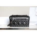 ▪️ DIOR CARO Black Gunmetal Buckle DR-061