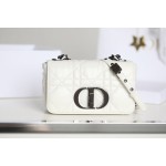 ▪️ DIOR CARO White Gunmetal Buckle DR-061
