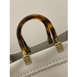 FENDI medium side leather woven "sunshine tote bag"