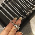 Croix Foti Small Power Skull Necklace