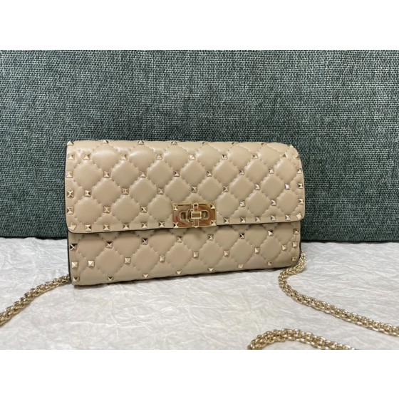 Valentino Studded Lambskin Shoulder Bag Clutch 0137