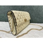 Valentino Studded Lambskin Shoulder Bag Clutch 0137