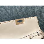 Valentino Studded Lambskin Shoulder Bag Clutch 0137