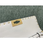 Valentino Studded Lambskin Shoulder Bag Clutch 0137