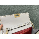 Valentino Studded Lambskin Shoulder Bag Clutch 0137