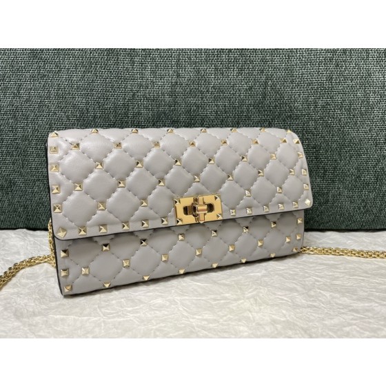 Valentino Studded Lambskin Shoulder Bag Clutch 0137