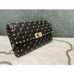 Valentino Studded Lambskin Shoulder Bag Clutch 0137