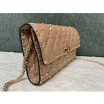 Valentino Studded Lambskin Shoulder Bag Clutch 0137
