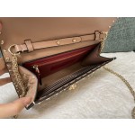 Valentino Studded Lambskin Shoulder Bag Clutch 0137