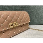Valentino Studded Lambskin Shoulder Bag Clutch 0137