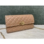 Valentino Studded Lambskin Shoulder Bag Clutch 0137