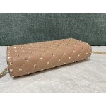 Valentino Studded Lambskin Shoulder Bag Clutch 0137