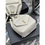 SAINT LAURENT  V型绗缝迷你水桶包型号：672609