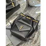 SAINT LAURENT  V型绗缝迷你水桶包型号：672609