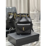 SAINT LAURENT  V型绗缝迷你水桶包型号：672609
