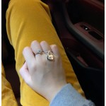 Hermes Smooth Single Diamond H Bag Ring