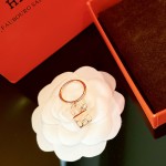 Hermes Smooth Single Diamond H Bag Ring