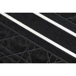 DIOR TOTE embroidered vine check black