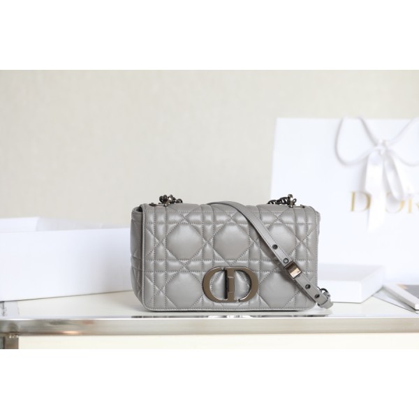 ▪️ DIOR CARO Grey Gunmetal Buckle DR-061