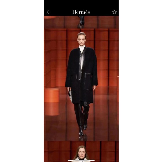 Hermes cashmere coat Q44 (consult customer service to confirm the size before placing an order for a customized version)