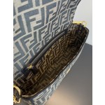 FENDI medium latest Baguette FF logo presbyopia embroidery series