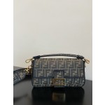 FENDI medium latest Baguette FF logo presbyopia embroidery series