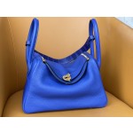 Lindy26 touch electric blue France counter tc leather gold buckle