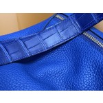Lindy26 touch electric blue France counter tc leather gold buckle