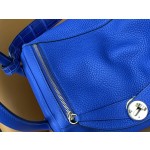Lindy26 touch electric blue France counter tc leather gold buckle