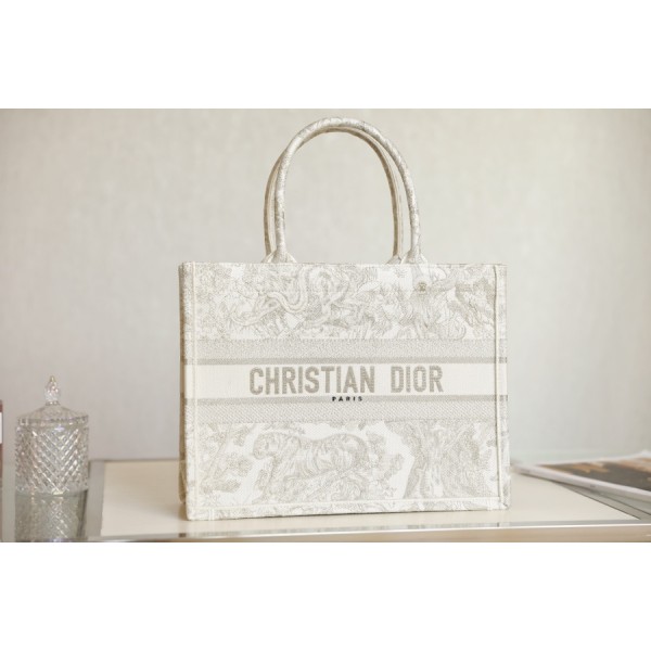 DIOR TOTE Metallic Wire Tiger