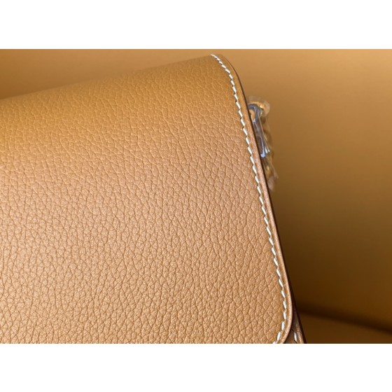 Roulis19 toffee gold evercolor leather