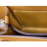 Roulis19 toffee gold evercolor leather