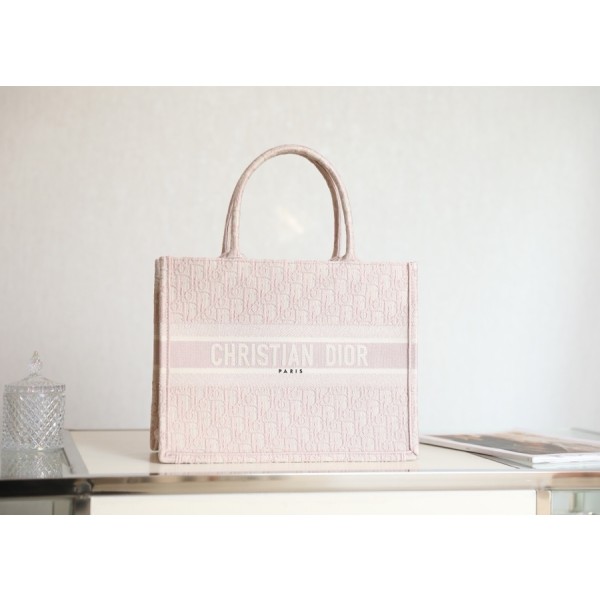 DIOR TOTE Pink Oblique pattern