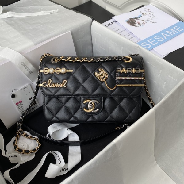 CHANEL Pearl Hairpin Micro Seal Bag Model. 2979