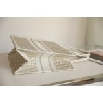 DIOR TOTE gold embroidery