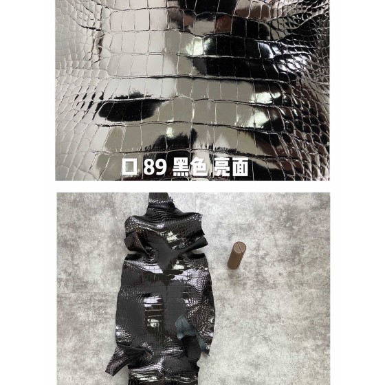 Hermès makes exclusive leather glossy American alligator:CK89 black