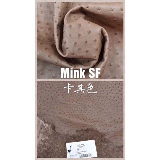 Hermes makes exclusive leather wild South African ostrich leather: khaki