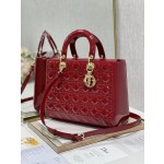 DIOR Lady's latest flip sheepskin seven compartments