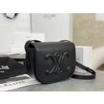 CELINE Full Leather Small Saddle Bag Model: 198263