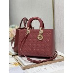 DIOR Lady's latest flip sheepskin seven compartments